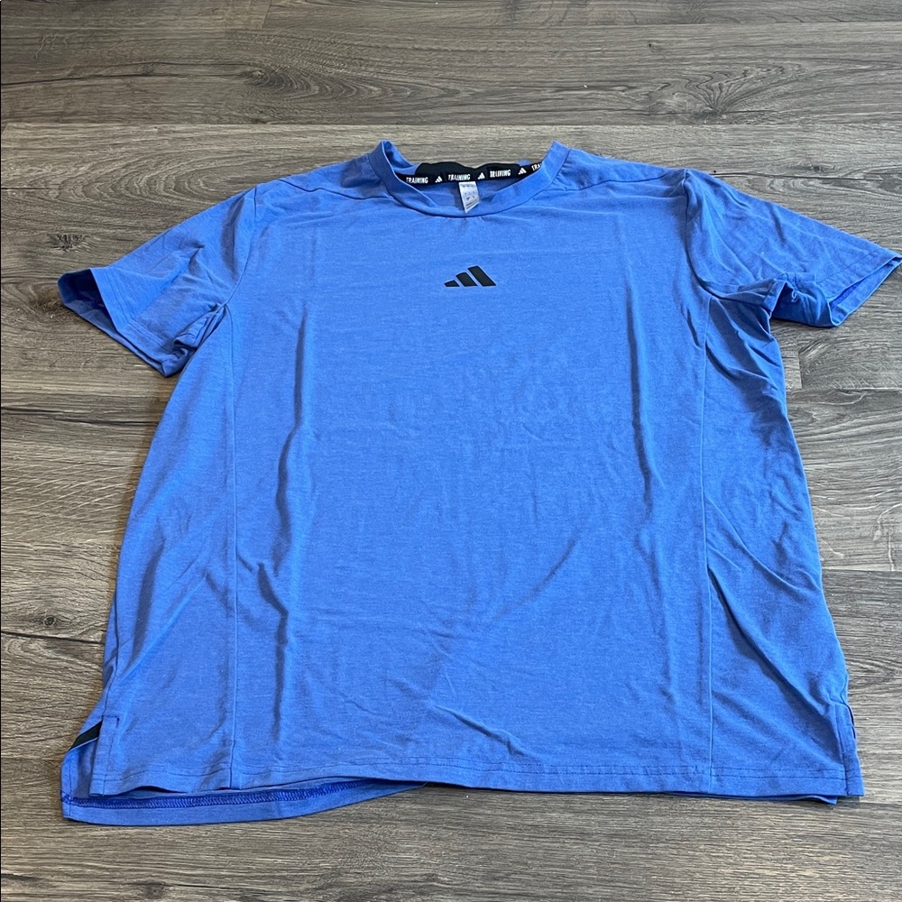 Adidas Men's Short Sleeve Tee in Blue